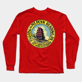 Vintage Pagoda of Reading, PA image Long Sleeve T-Shirt